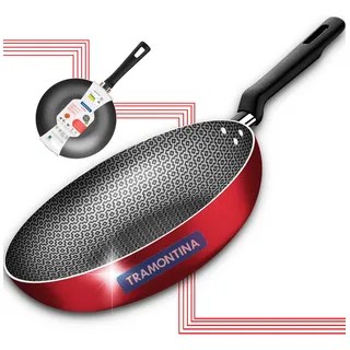 Frigideira Antiaderente Tramontina Funda Cor Vermelho Frigideira Antiaderente Tramontina Funda Cor Vermelho
