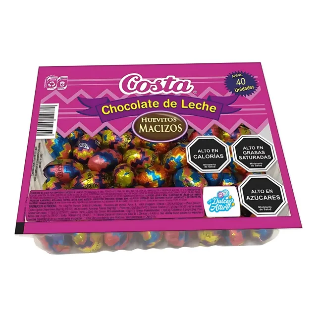 Huevitos De Pascua De Chocolate Costa Macizo (caja De 40u)