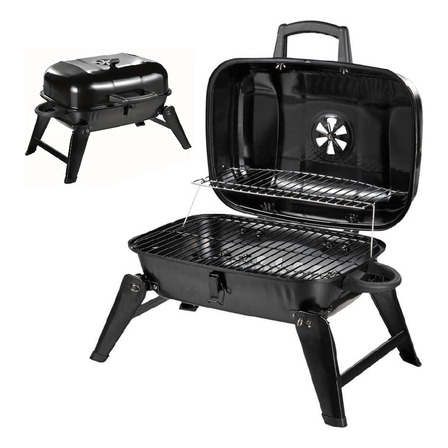Parrilla De Carbón Portátil Asador De Carbon Azador Portatil Color Negro Parrilla De Carbón Portátil Asador De Carbon Azador Portatil Color Negro