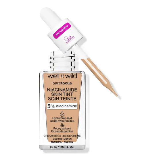 Base Maquillaje Wet N Wild Skin Tint Acido Hialuronico 5%nia Tono Cream Beige