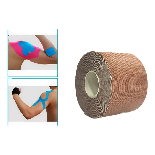 Cintas Vendas Kinesiologicas Fitness Kinesiotape Rollo Beige