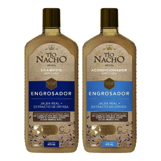 Shampo + Acondicionador Engrosador Tio Nacho Anticaida 415ml