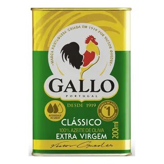 Ăleo Extra Virgem De Oliva Gallo Em Lata Sem GlĂșten 200 Ml Ăleo Extra Virgem De Oliva Gallo Em Lata Sem GlĂșten 200 Ml