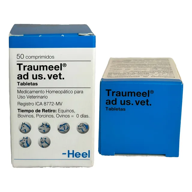 Traumeel Heel Homeopaticos Ad Us. Vet. Frasco X 50 Comp.
