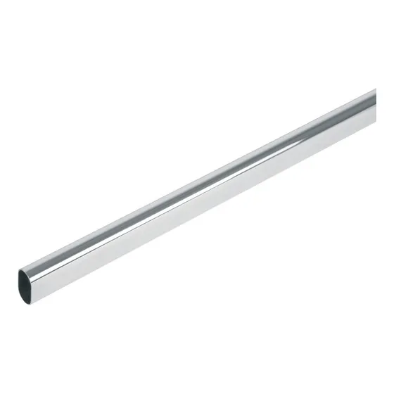 Tubo Acero Cromado Ovalado 15 X 30mm X 3mt