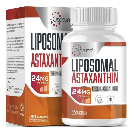 Suplemento De Astaxantina Liposomal 24 Mg, Máxima Absorción