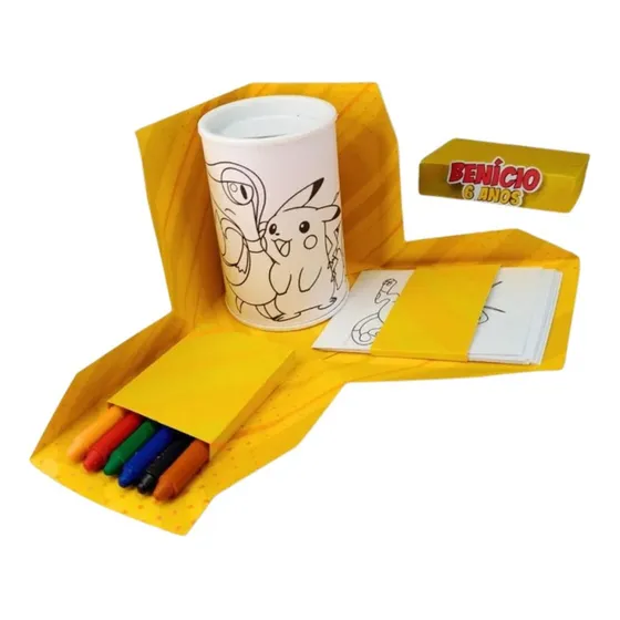 Lembrancinhas Cofrinho Para Colorir Trator (10 Ítens)