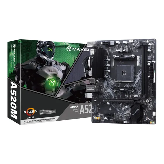 Placa Mãe MAXSUN A520M MS-Challenger Chipset A520 AMD AM4 mATX DDR4