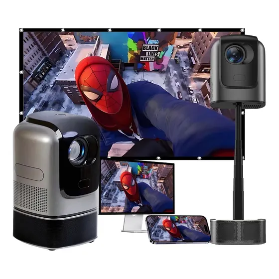 Projetor Fullhd Hy720 4k Wifi 5g 400 Ansi Android 9 Smart Tv