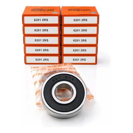 Rolamento 6201 2rs - Kit 10 Peças 12x32x10