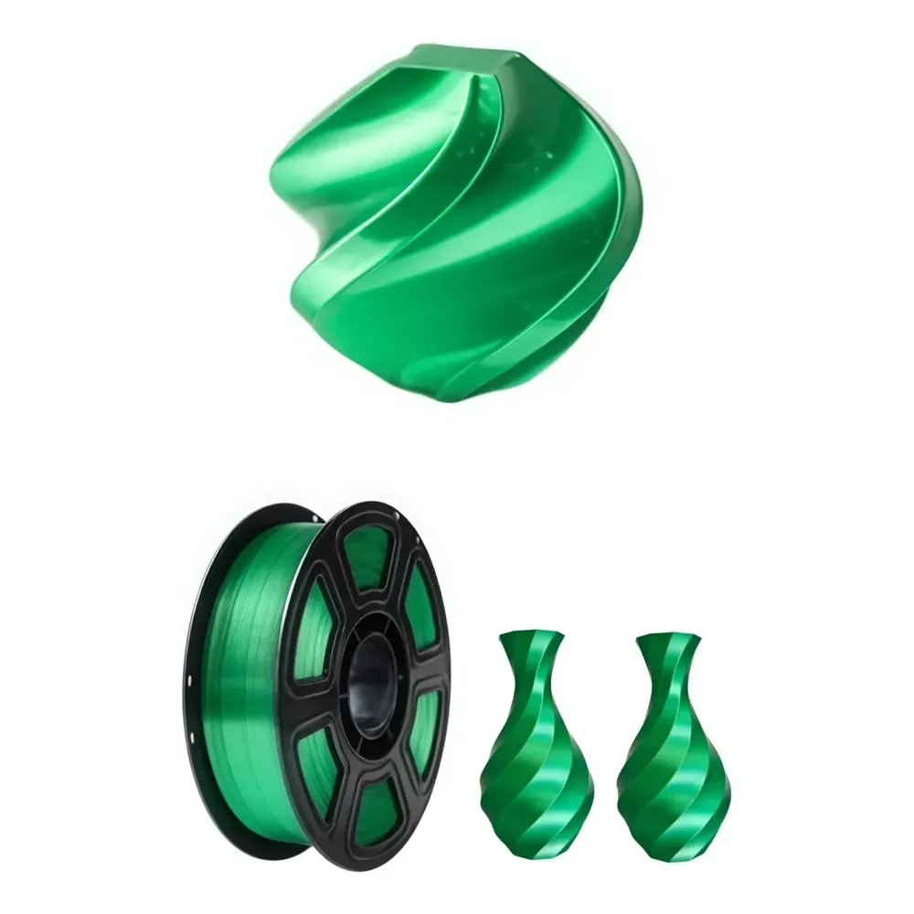 Filamento 3D Pla+ De 1,75 Mm Y 1 Kg Vida Buenas Verde