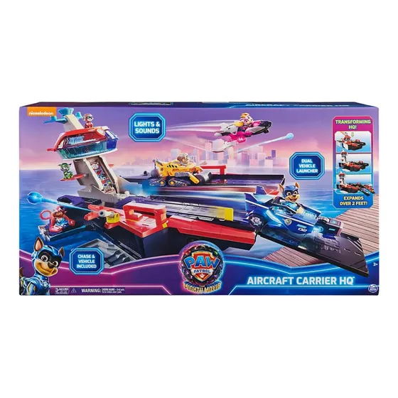 Paw Patrol La Super Película Aircraft Carrier Hq Chase