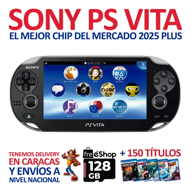 Sony Playstation Psvita: Consola Ps Vita +chip + 150 Titulos