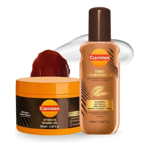 Tanning Gel Carroten Gold Shimmer Intensive 150ml X 2 Pack
