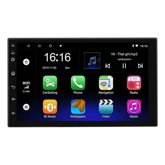 Stereo Pantalla 7p Multimedia Android Gps Wifi 4gb + 64gb