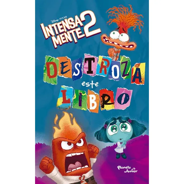 Destroza Este Libro. Intensamente 2-disney: , De Disney. , Vol. 1. Editorial Planeta Junior, Tapa Blanda, Edición 8 En Español, 2023