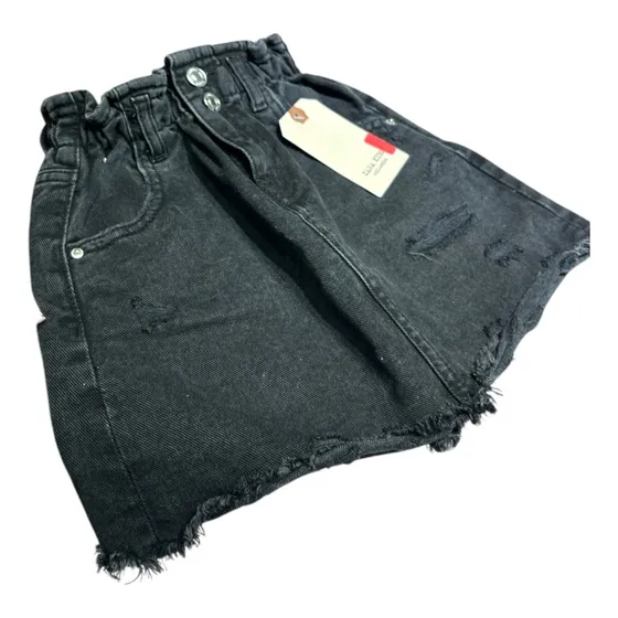Pollera De Jeans Negra Niñas Marca Zara Importada T 7