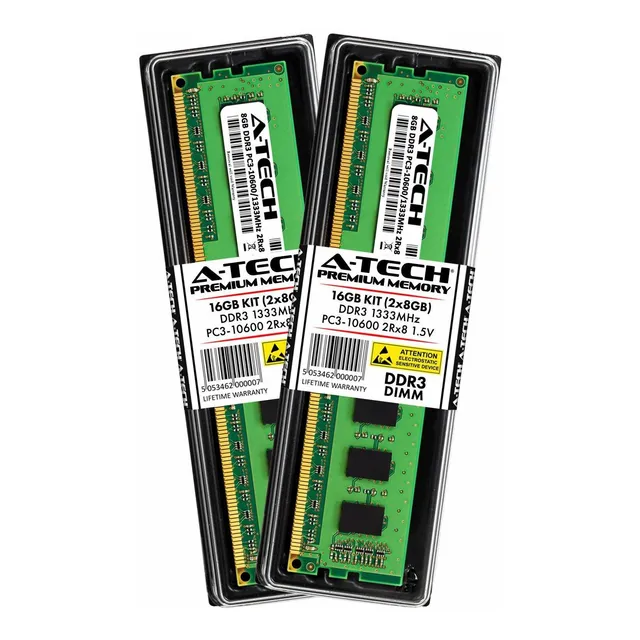 Memoria Ram 16gb (2x8gb) Ddr3 1333mhz Pc3-10600 A-tech
