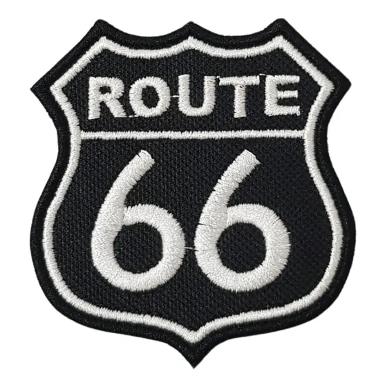 Patch Motociclista Bordado Rota 66 Termocolante