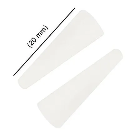 Par 20 Mm Largo Reemplazo Non-marring Plastico Nylon