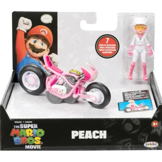  Muñeca Peach Super Mario Bros Movie C Motocicleta Extraible