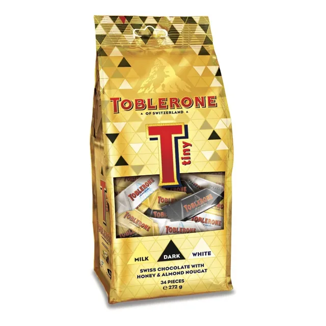! Bolsa Chocolate Toblerone Tiny 34u 272g Mini Original