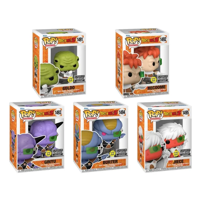 Funko Pop Fuerzas Especiales Ginyu Set 5 Glow Ee Exclusive