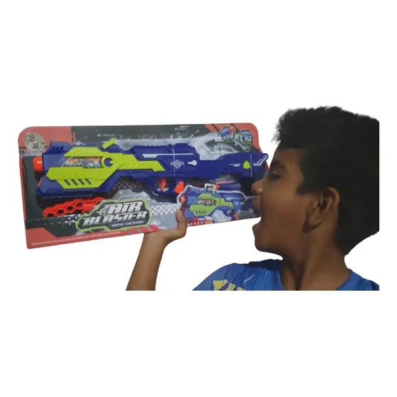 Pistola Tipo Nerf De 40cm. 12 Dardos 15 Mts Alcance. Nuevas.