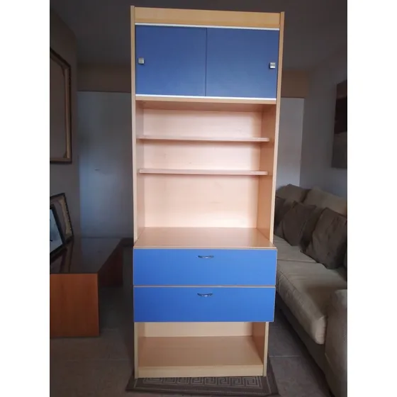Biblioteca Modular Con Gavetas @kiasmuebles Como Nueva