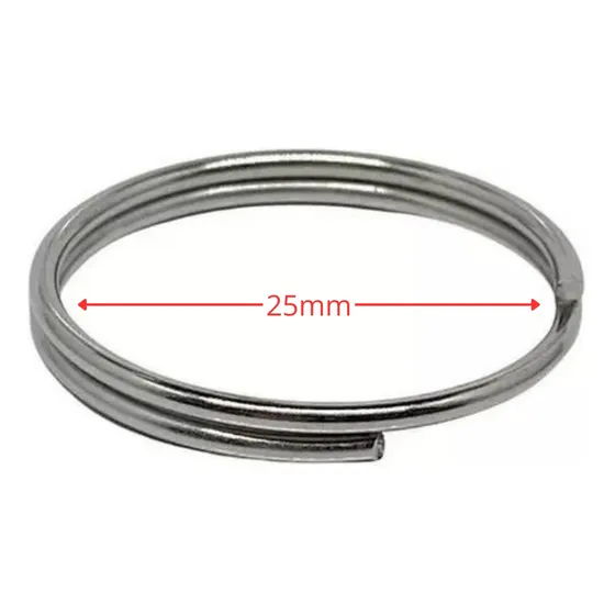 Llaveros Solo Aro Níquel 25mm Pack 200 Unidades