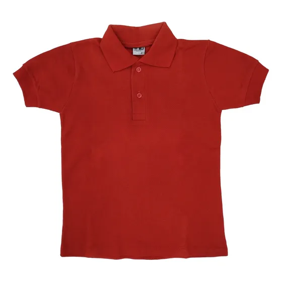 Chemise Escolar Roja Unisex Qantik Desde Talla 2 A La 8