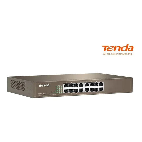 Tenda Switch 16 Puertos Gigabit Rackeable