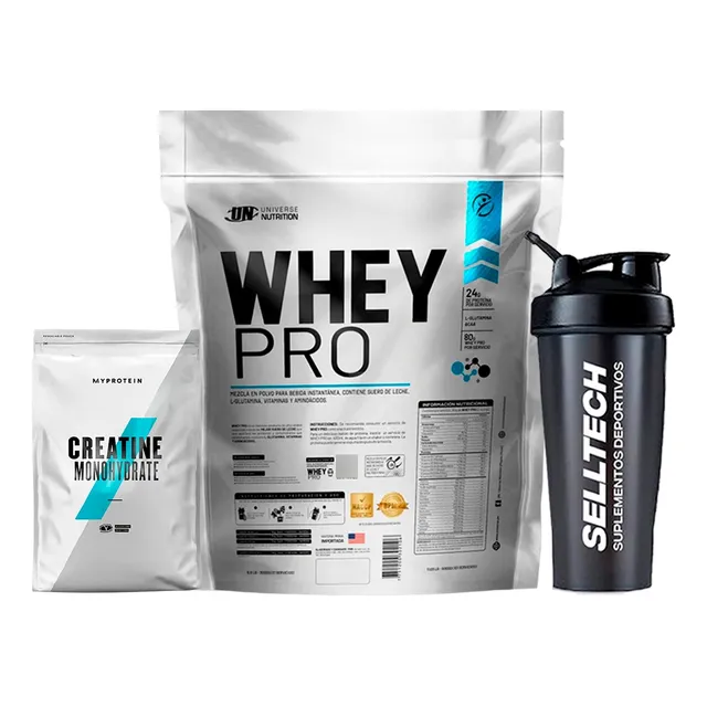 Whey Pro 3kg Chocolate+creatina Myprotein 250gr+shaker