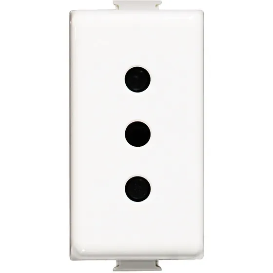 Modulo Enchufe 2p+t 10a 250v Blanco Matix Bticino Am5113