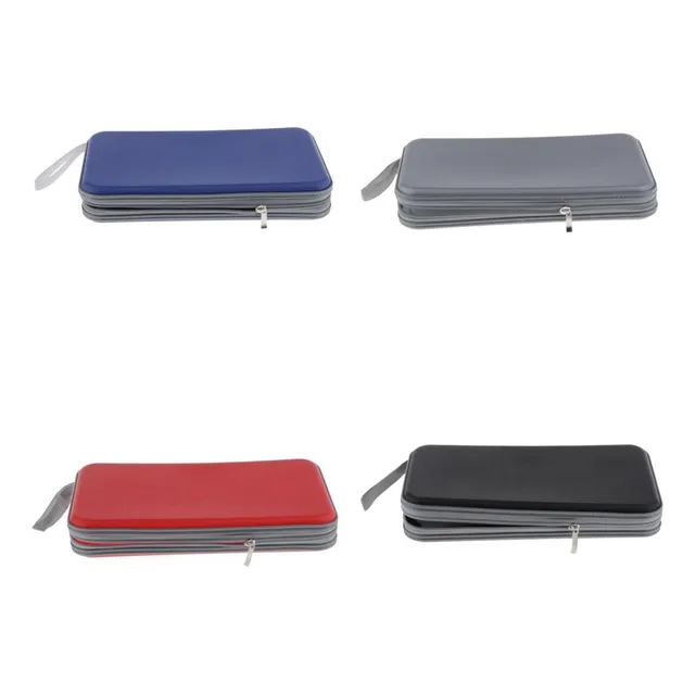 4pcs Estuche De Cremallera De Almacenaje De 80 Vcd Para