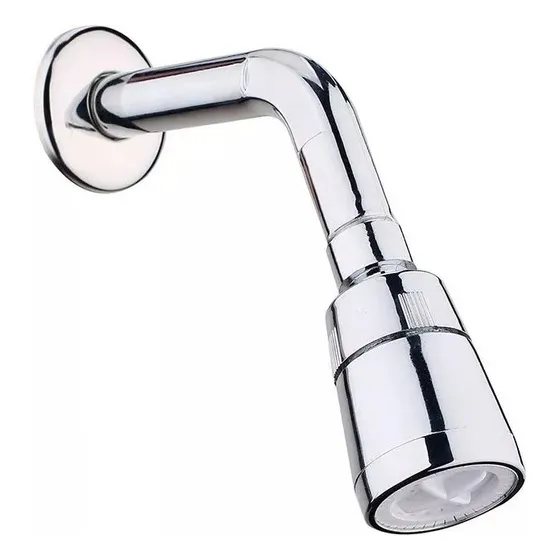 Regadera Sencilla De Plastico Cromado Marca Aqua Plus