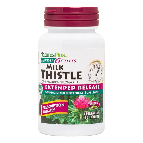 Suplemento Naturesplus Herbal Actives Milk Thistle 500 Mg