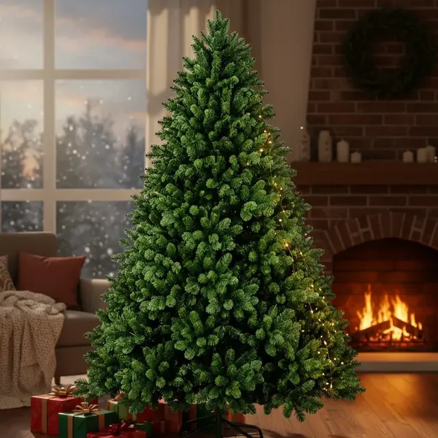 Árvore De Natal 2,10m Verde Tradicional 1800 Galhos Pinheiro Verde