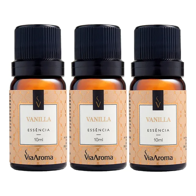 Kit 03 Essências Aromatizante P/ Difusor Elétrico Via Aroma