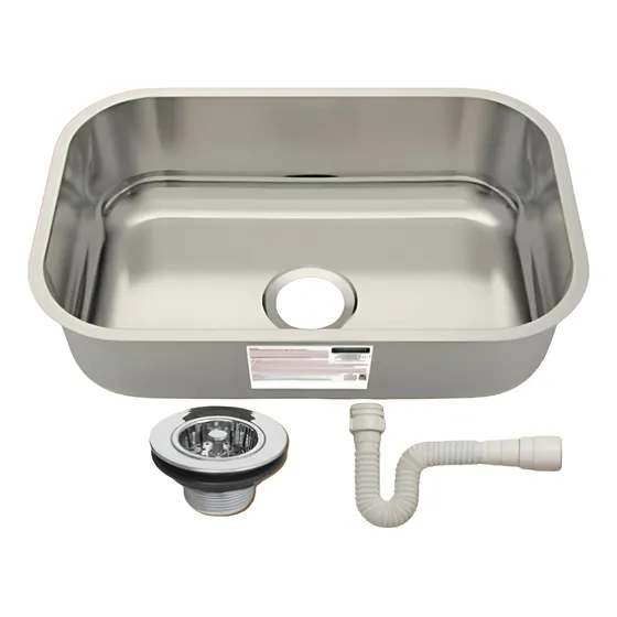 Cuba Aço Inox Nº 1 Retangular Tramontina 47x30 Válvula Sifão