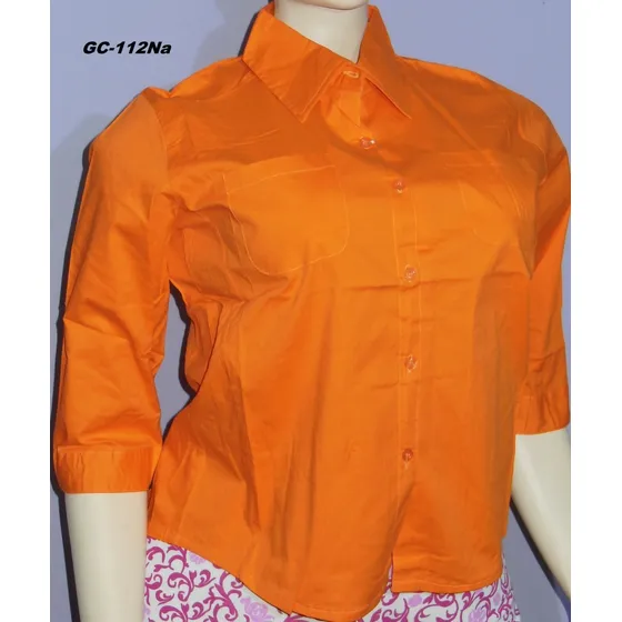 Blusas Talla Plus Grandes Casuales Vestir Camisa Manga 3/4