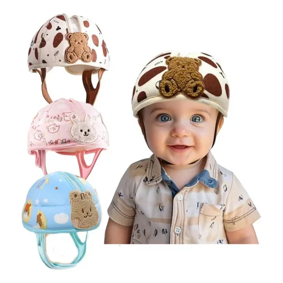 Protector De Cabeza Para Bebé Casco Ajustable Y Transpirable