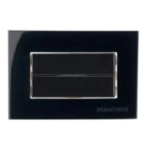 Interruptor Duplo Paralelo Para Móveis Margirius Preto 10a