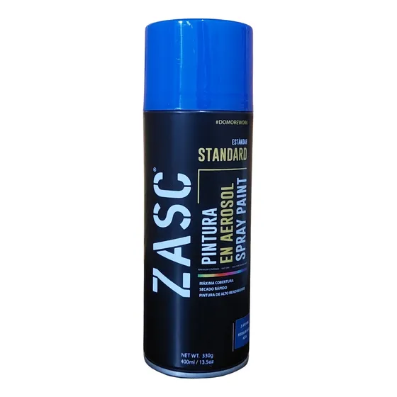 Pintura Spray Azul Medio 400ml Marca Zasc