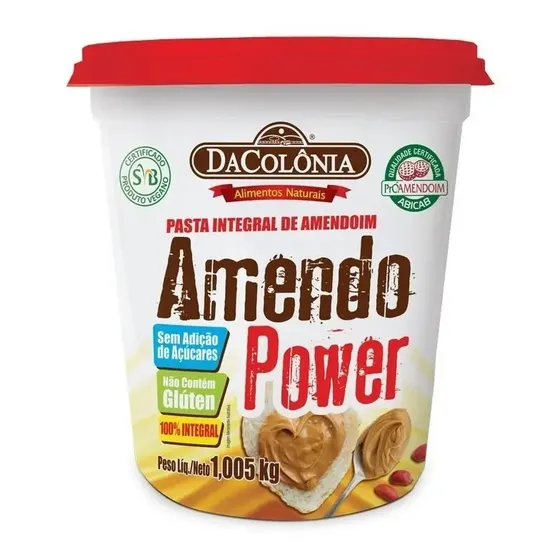 Pasta de Amendoim Integral DaColônia Amendo Power Pote 1,005kg