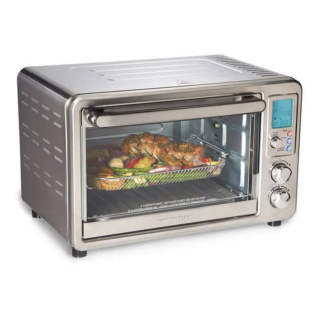 Horno de mesa eléctrico Hamilton Beach Sure-Crisp 31193 5L plateado 127V