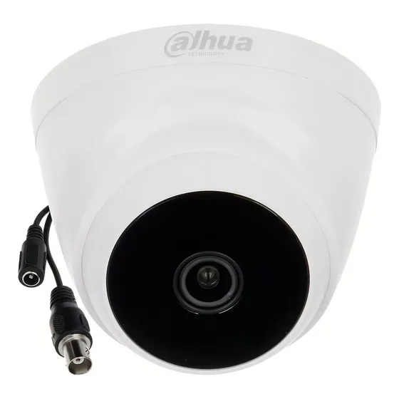Camara Cctv 5mp Fullhd Dahua Domo Seguridad Gran Angular Cvi HAC-T1A51P-0280B Color Blanco