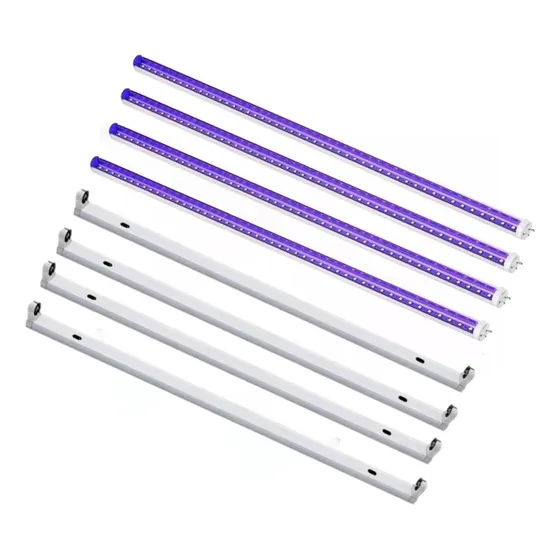 4 Luz Negra Ultravioleta Tubo Led 1.20 + Liston Dj Boliche