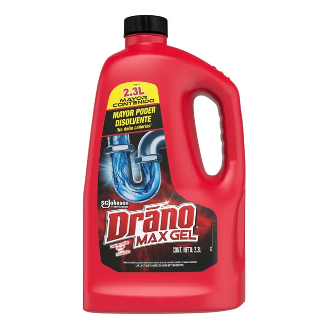 Gel Destapacaños Drano Max, Limpieza de Tuberías 2,3 litros