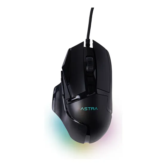 Mouse Gamer Astra Rgb Alambrico Usb 8botones Dpi12800 Gm520